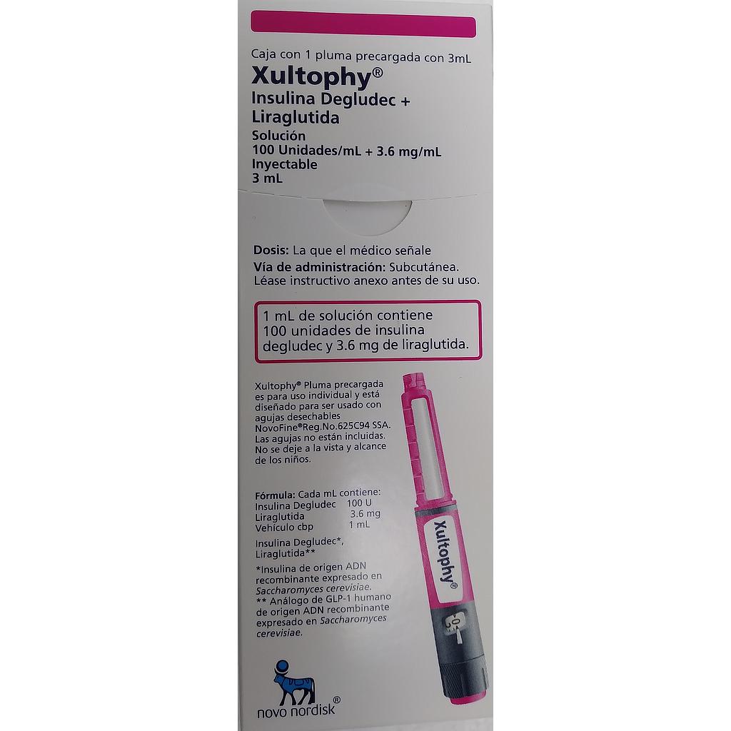 Xultophy                 caja c/1 pluma precargada con 3mL